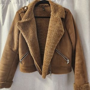 Zara Faux Shearling Jacket